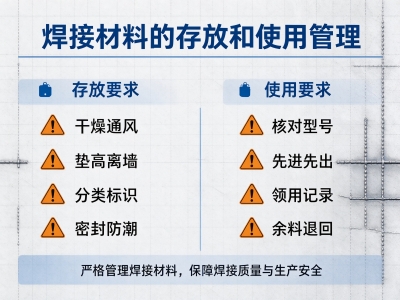 焊接材料的存放和使用管理
